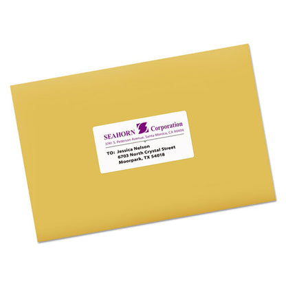 Avery White Shipping Labels-Bulk Packs, Inkjet-Laser Printers, 2 x 4, White, 10-Sheet, 250 Sheets-Box 95945