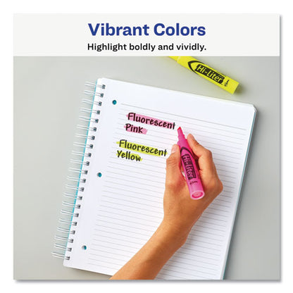 Avery HI-LITER Desk-Style Highlighter Value Pack, Assorted Ink Colors, Chisel Tip, Assorted Barrel Colors, 24-Pack 98189