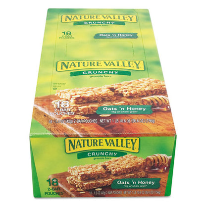 Nature Valley Granola Bars, Oats'n Honey Cereal, 1.5 oz Bar, 18-Box GEM33530