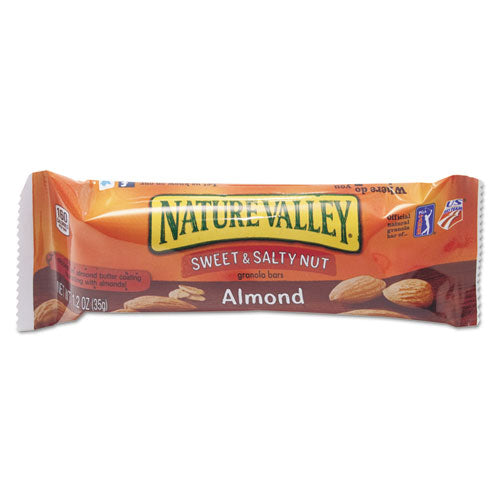 Nature Valley Granola Bars, Sweet and Salty Nut Almond Cereal, 1.2 oz Bar, 16-Box GEM42068