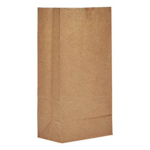 General Grocery Paper Bags, 50 lbs Capacity, #8, 6.13"w x 4.13"d x 12.44"h, Kraft, 500 Bags 89319