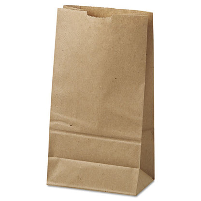 General Grocery Paper Bags, 35 lbs Capacity, #6, 6"w x 3.63"d x 11.06"h, Kraft, 500 Bags 18406