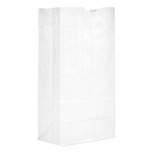 General Grocery Paper Bags, 40 lbs Capacity, #20, 8.25"w x 5.94"d x 16.13"h, White, 500 Bags 51040