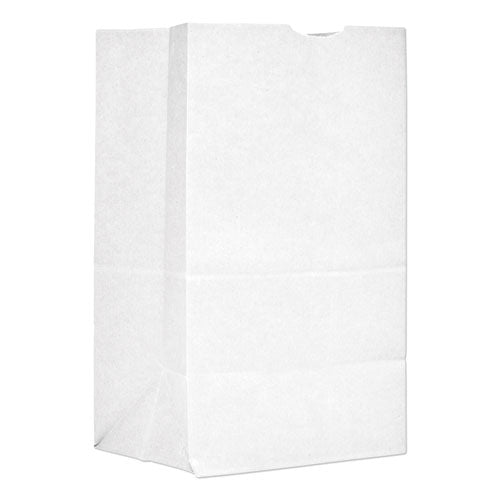 General Grocery Paper Bags, 40 lbs Capacity, #20 Squat, 8.25"w x 5.94"d x 13.38"h, White, 500 Bags 51041