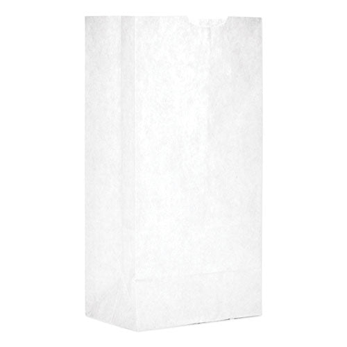 General Grocery Paper Bags, 30 lbs Capacity, #4, 5"w x 3.33"d x 9.75"h, White, 500 Bags WB04NP5C
