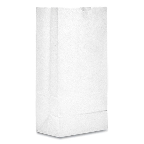 General Grocery Paper Bags, 35 lbs Capacity, #8, 6.13"w x 4.17"d x 12.44"h, White, 500 Bags 51028