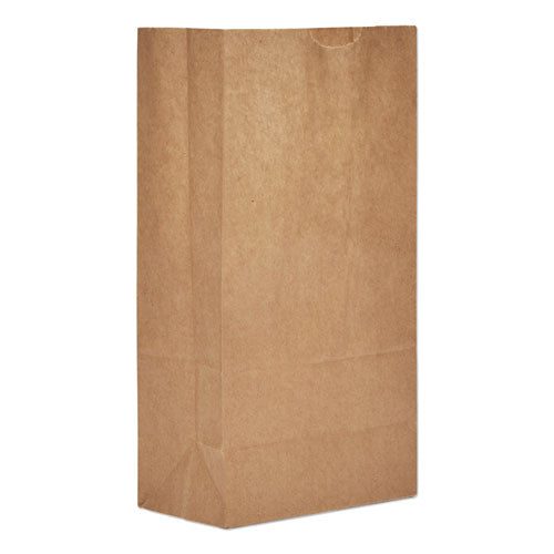 General Grocery Paper Bags, 50 lbs Capacity, #5, 5.25"w x 3.44"d x 10.94"h, Kraft, 500 Bags 30905