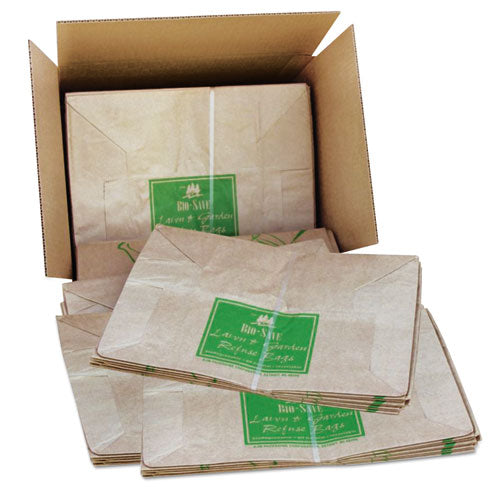 General Lawn and Leaf Bags, 30 gal, 16" x 35", Kraft, 50 Bags BAG RBR30105BO