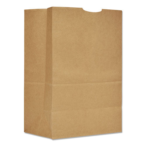 General Grocery Paper Bags, 75 lbs Capacity, 1-6 BBL, 12"w x 7"d x 17"h, Kraft, 400 Bags 80080