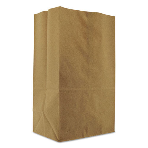 General Squat Paper Grocery Bags, 57 lbs Capacity, 1-8 BBL, 10.13"w x 6.75"d x 14.38"h, Kraft, 500 Bags 80083