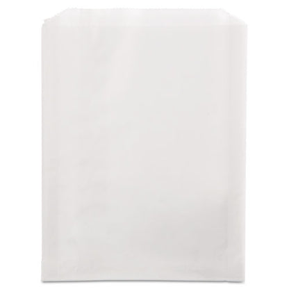 Bagcraft Grease-Resistant Single-Serve Bags, 6.5" x 8", White, 2,000-Carton 300422