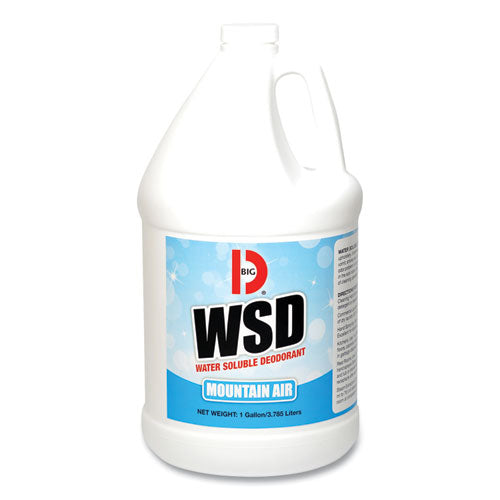 Big D Industries Water-Soluble Deodorant, Mountain Air, 1 gal Bottle, 4-Carton 135800