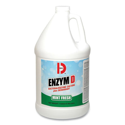 Big D Industries Enzym D Digester Deodorant, Mint, 1 gal, Bottle, 4-Carton 150400
