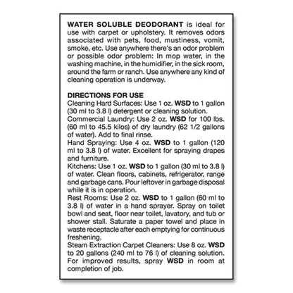 Big D Industries Water-Soluble Deodorant, Lemon Scent, 1 gal Bottle, 4-Carton 161800