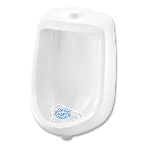 Big D Industries Extra Duty Urinal Screen with Non-Para Block, Evergreen with Enzymes Scent, White, Dozen 66000