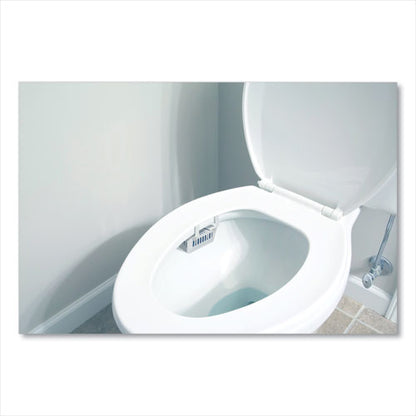 Big D Industries Non-Para Toilet Bowl Block, Lasts 30 Days, Evergreen Scent, White, 12-Box 66100