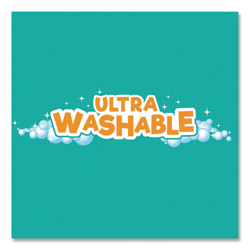 BIC Kids Ultra Washable Markers, Medium Bullet Tip, Assorted Colors, 10-Pack BKCM10AST