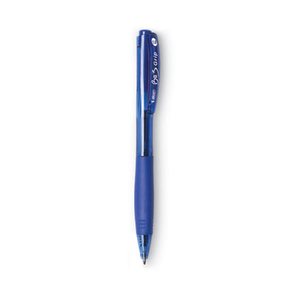 BIC BU3 Ballpoint Pen, Retractable, Bold 1 mm, Blue Ink, Blue Barrel, Dozen BU311BE