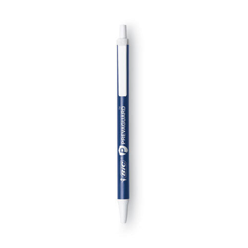 BIC PrevaGuard Ballpoint Pen, Retractable, Medium 1 mm, Blue Ink, Blue Barrel CSA11BE