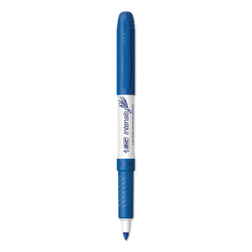 BIC Intensity Low Odor Fine Point Dry Erase Marker, Fine Bullet Tip, Blue, Dozen GDE11 BLU