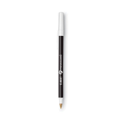 BIC PrevaGuard Ballpoint Pen, Stick, Medium 1 mm, Black Ink-Black Barrel, Dozen GSAM11BK