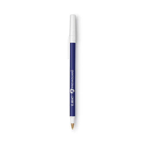 BIC PrevaGuard Ballpoint Pen, Stick, Medium 1 mm, Blue Ink-Blue Barrel, 8-Pack GSAMP81BE