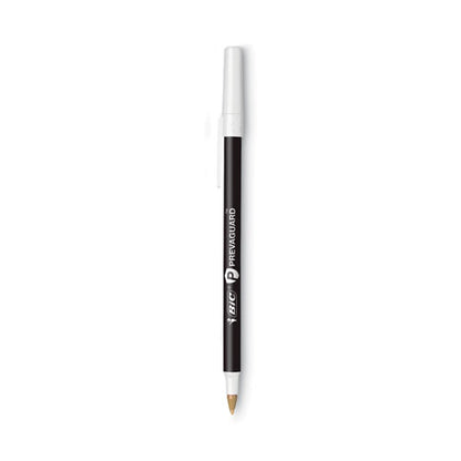 BIC PrevaGuard Ballpoint Pen, Stick, Medium 1 mm, Black Ink-Black Barrel, 8-Pack GSAMP81BK