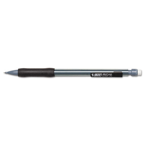 BIC Xtra-Comfort Mechanical Pencil, 0.7 mm, HB (#2.5), Black Lead, Assorted Barrel Colors, Dozen MPG11 BLK