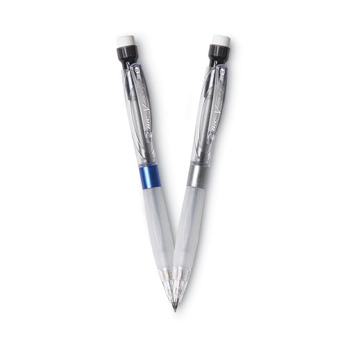 BIC Velocity Max Pencil, 0.5 mm, HB (#2), Black Lead, Gray Barrel, 2-Pack MPMX5P21