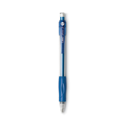 BIC Velocity Original Mechanical Pencil, 0.7 mm, HB (#2.5), Black Lead, Blue Barrel, Dozen MV711 BLK