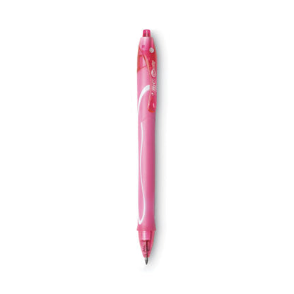 BIC Gel-ocity Quick Dry Gel Pen, Retractable, Fine 0.7 mm, 12 Assorted Ink and Barrel Colors, Dozen RGLCGA11AST