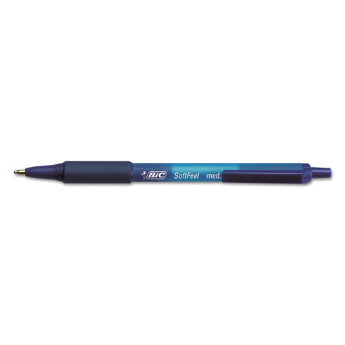 BIC Soft Feel Ballpoint Pen Value Pack, Retractable, Medium 1 mm, Blue Ink, Blue Barrel, 36-Pack SCSM361-BE