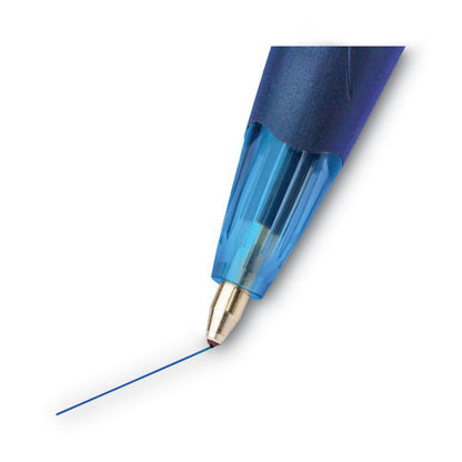 BIC GLIDE Ballpoint Pen, Retractable, Medium 1 mm, Blue Ink, Blue Barrel, Dozen VCG11 BLU