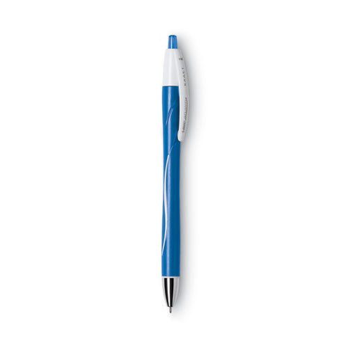 BIC GLIDE Exact Ballpoint Pen, Retractable, Fine 0.7 mm, Blue Ink, Blue Barrel, Dozen VCGN11-BE