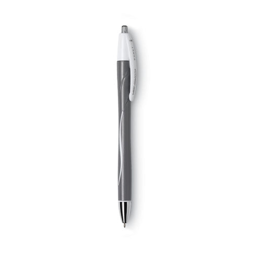 BIC GLIDE Exact Ballpoint Pen, Retractable, Fine 0.7 mm, Black Ink, Black Barrel, Dozen VCGN11-BK