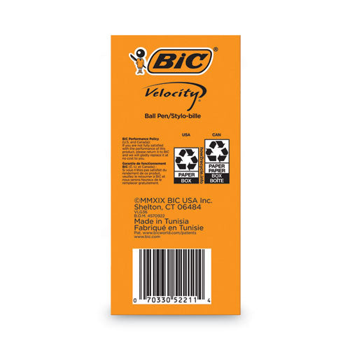 BIC GLIDE Ballpoint Pen Value Pack, Retractable, Medium 1 mm, Blue Ink, Blue Barrel, 36-Pack VLG361-BLU