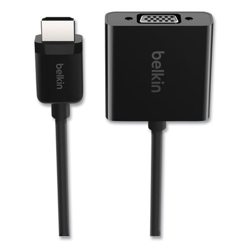 Belkin HDMI to VGA Adapter with Micro-USB Power, 9.8", Black AV10170BT