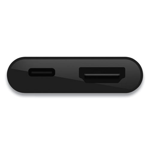 Belkin USB-C to HDMI + Charge Adapter, HDMI; USB-C(F); USB-C(M), 2.53", Black AVC002BK-BL