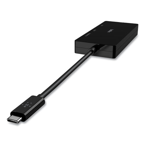 Belkin USB-C Video Adapter, Display Port; DVI; HDMI; USB-C; VGA, 4.33" Black AVC003BK-BL