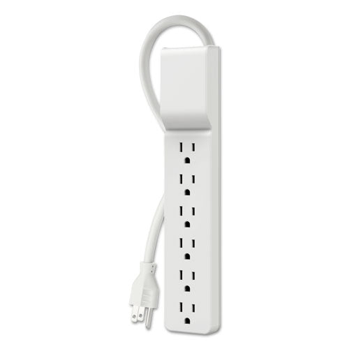 Belkin Home-Office Surge Protector, 6 Outlets, 10 ft Cord, 720 Joules, White BE106000-10