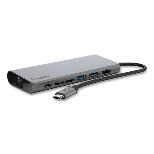 Belkin USB-C Multimedia Hub, 6 Ports, Space Gray F4U092BTSGY