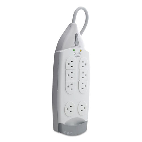 Belkin SurgeMaster Home Series Surge Protector, 7 Outlets, 12 ft Cord, 1045 J, White F9H710-12