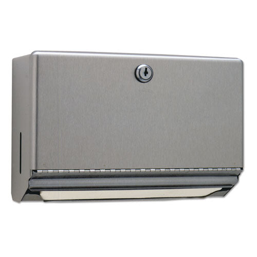Bobrick Surface-Mounted Paper Towel Dispenser, 10.75 x 4 x 7.06, Stainless Steel B-26212