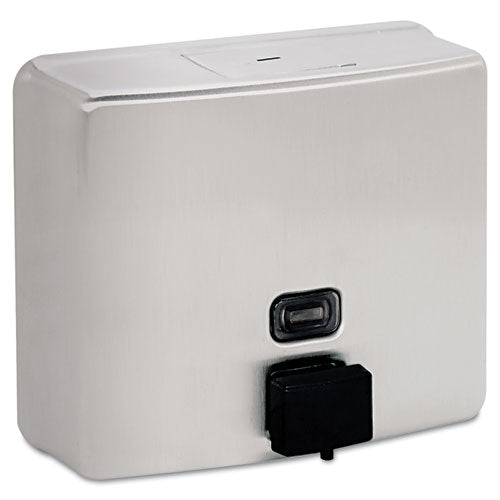 Bobrick ConturaSeries Surface-Mounted Liquid Soap Dispenser, 40 oz, 7 x 3.31 x 6.13, Stainless Steel Satin B-4112