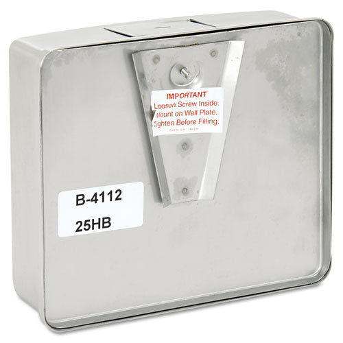Bobrick ConturaSeries Surface-Mounted Liquid Soap Dispenser, 40 oz, 7 x 3.31 x 6.13, Stainless Steel Satin B-4112