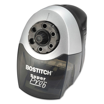Bostitch Super Pro 6 Commercial Electric Pencil Sharpener, AC-Powered, 6.13 x 10.69 x 9, Gray-Black EPS12HC