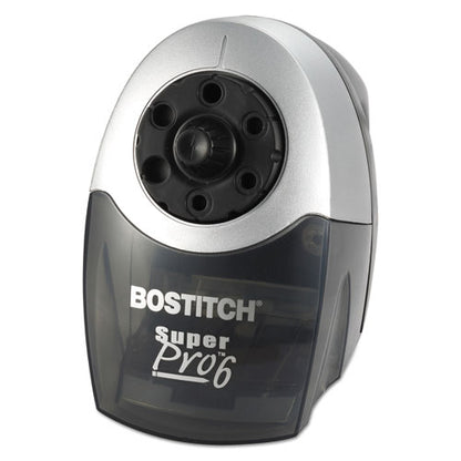 Bostitch Super Pro 6 Commercial Electric Pencil Sharpener, AC-Powered, 6.13 x 10.69 x 9, Gray-Black EPS12HC