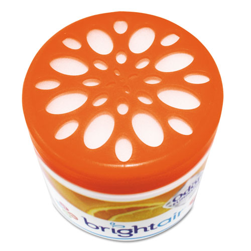 Bright Air Super Odor Eliminator, Mandarin Orange and Fresh Lemon, 14 oz Jar, 6-Carton BRI 900013