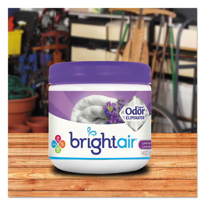 Bright Air Super Odor Eliminator, Lavender and Fresh Linen, Purple, 14 oz Jar 900014