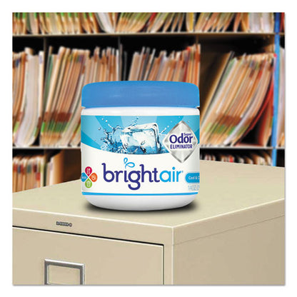 Bright Air Super Odor Eliminator, Cool and Clean, Blue, 14 oz Jar, 6-Carton BRI 900090